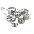 12 PCS stainless steel high quality cookware pot set